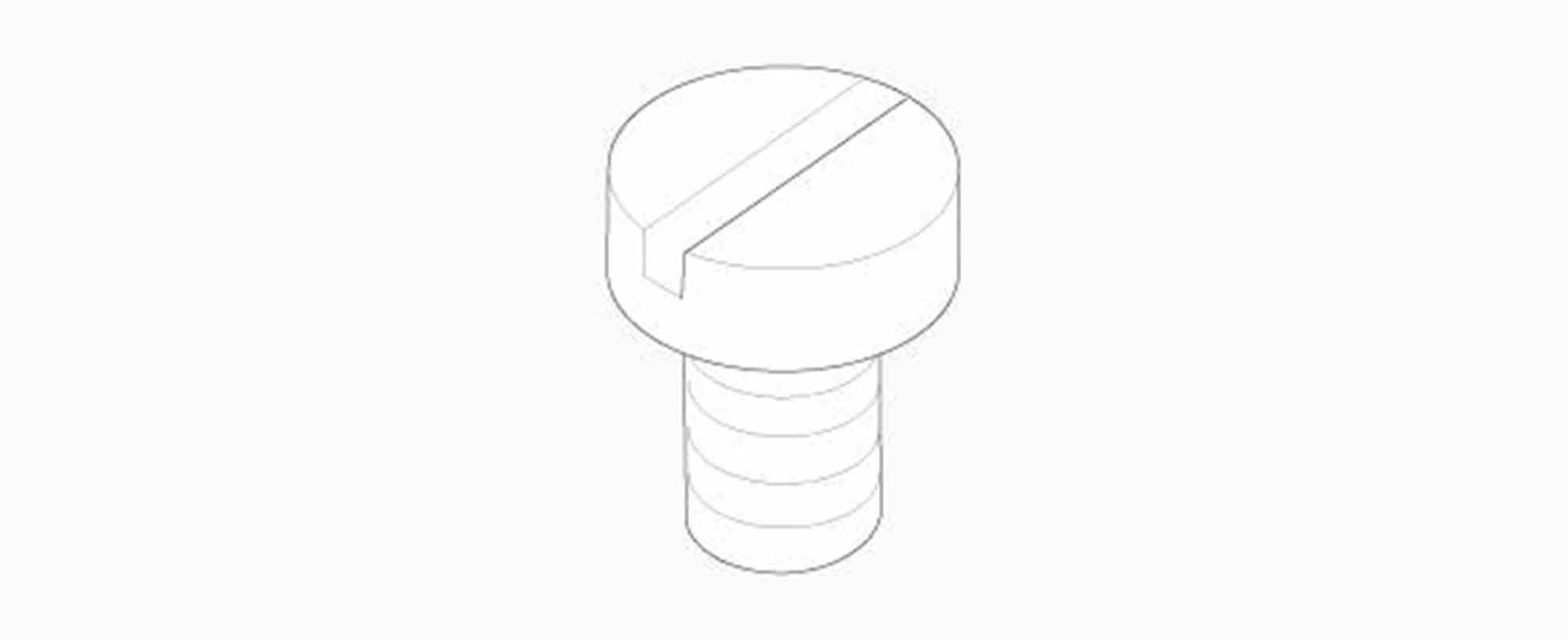 Schraube Nylon f. Horizontalstange St