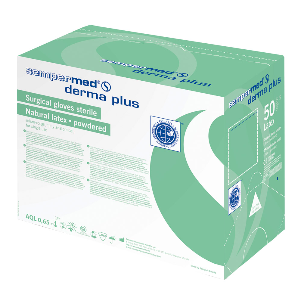 Sempermed Derma plus weiß Gr. 7,5 50Paar Sempermed Derma plus weiß Gr. 7,5 50Paar