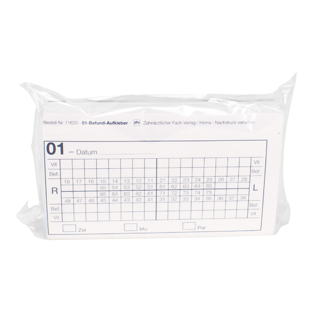 Änderungsetikett 01-Befund 100St Änderungsetikett 01-Befund 100St