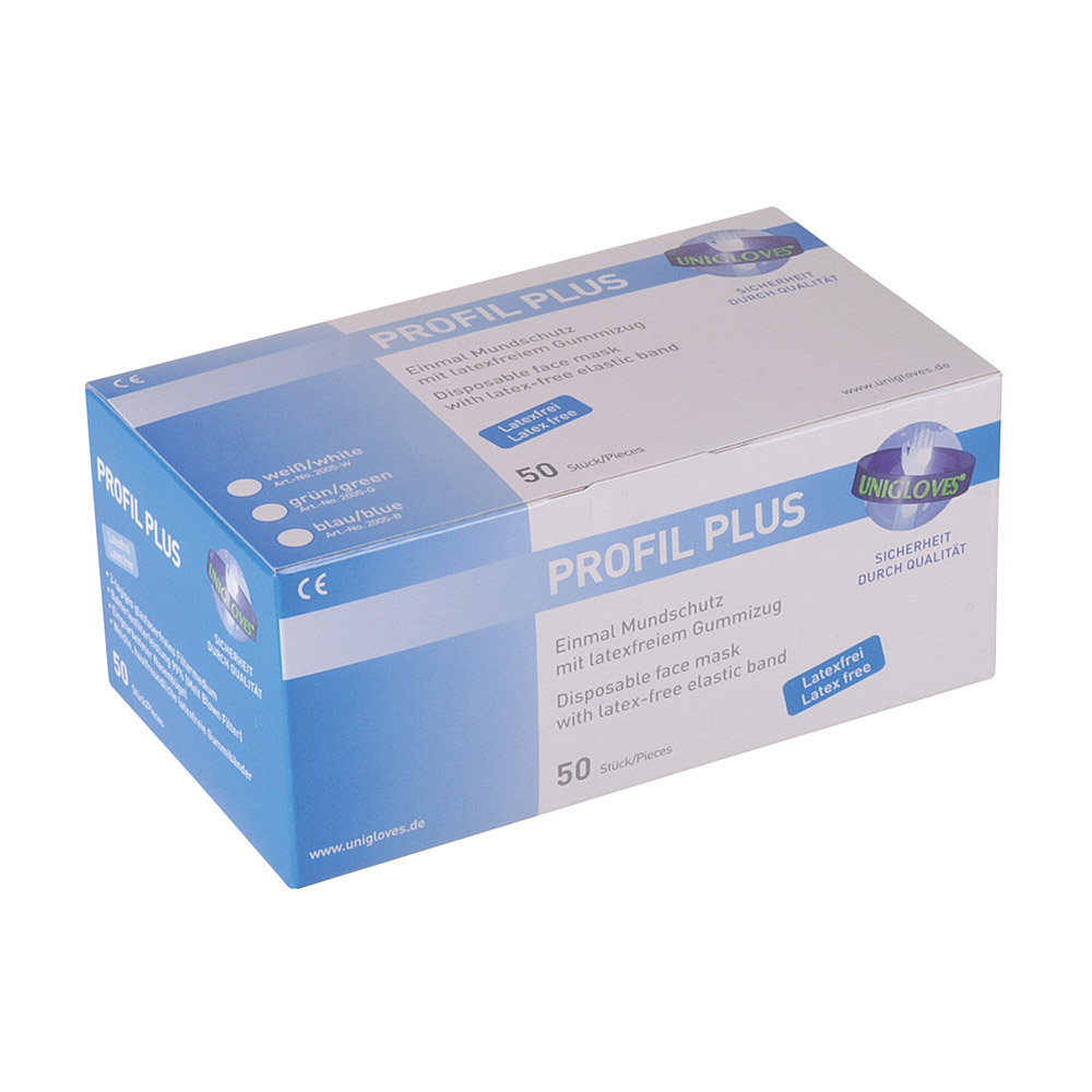Mundschutz Profil Plus latexfrei lime