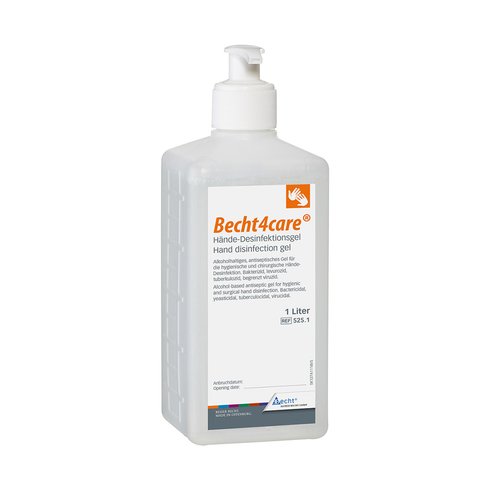 Becht4care Desinfektionsgel 1Ltr Fl Becht4care Desinfektionsgel 1Ltr Fl