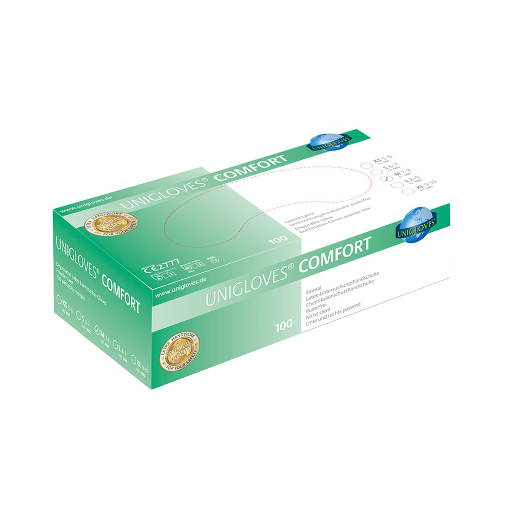 Comfort Latex Handsch. pdfr L 100St