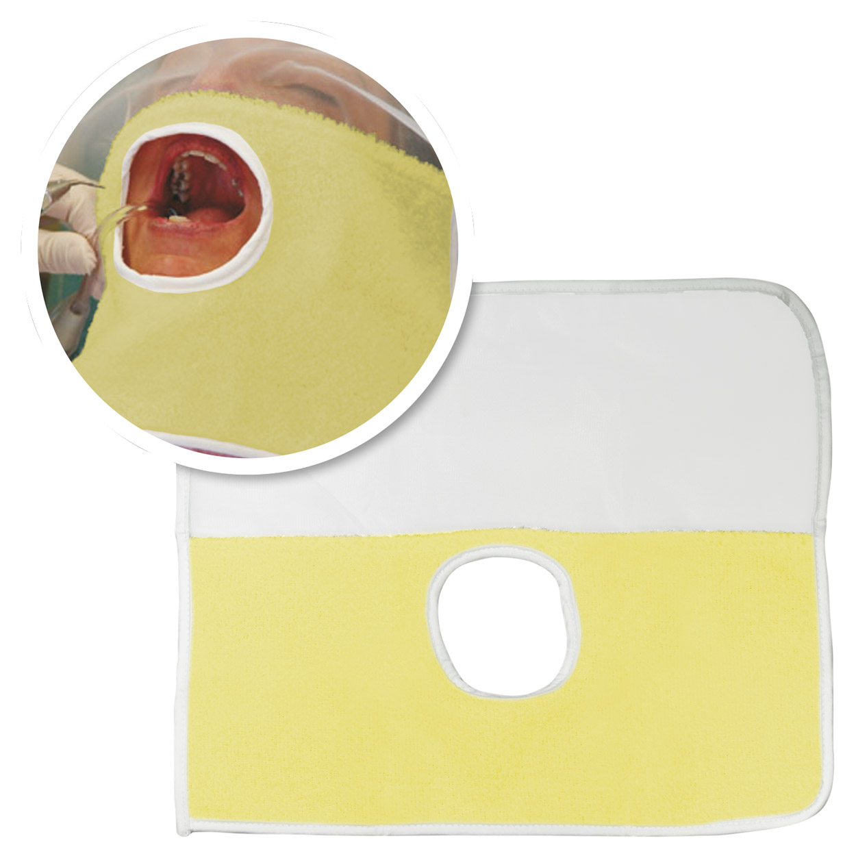 Gesichtsabdecktuch waschbar gelb 12St Gesichtsabdecktuch waschbar gelb 12St