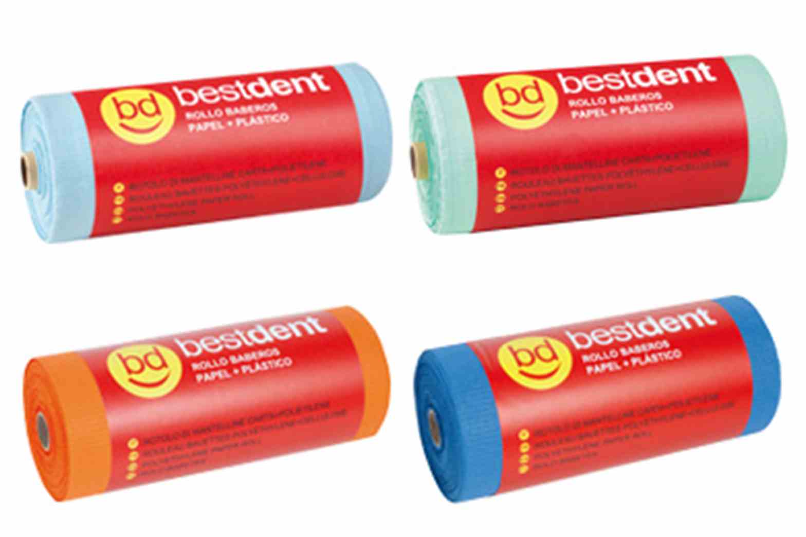 Einmalserv. Pap/PVC 55x63 blau 80St