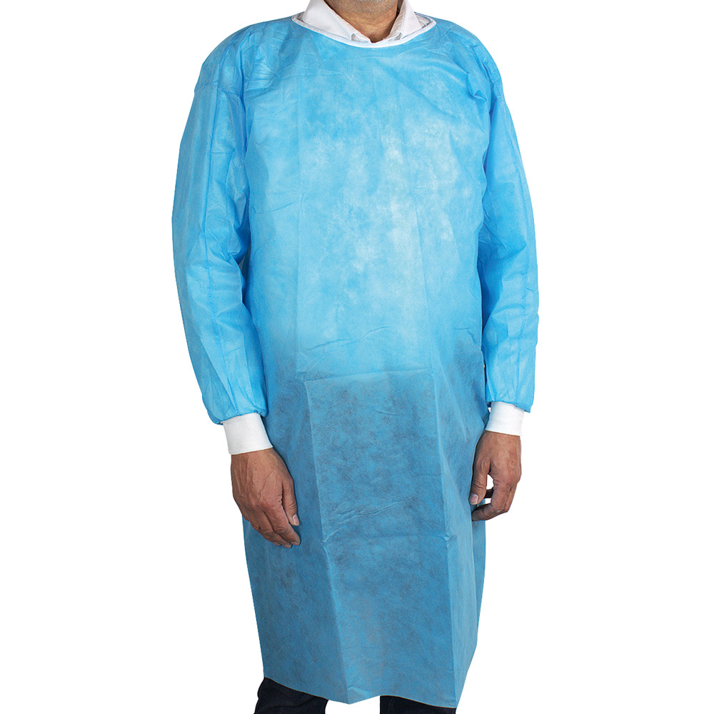 Schutzkittel blau Arm lang 125x150cm St