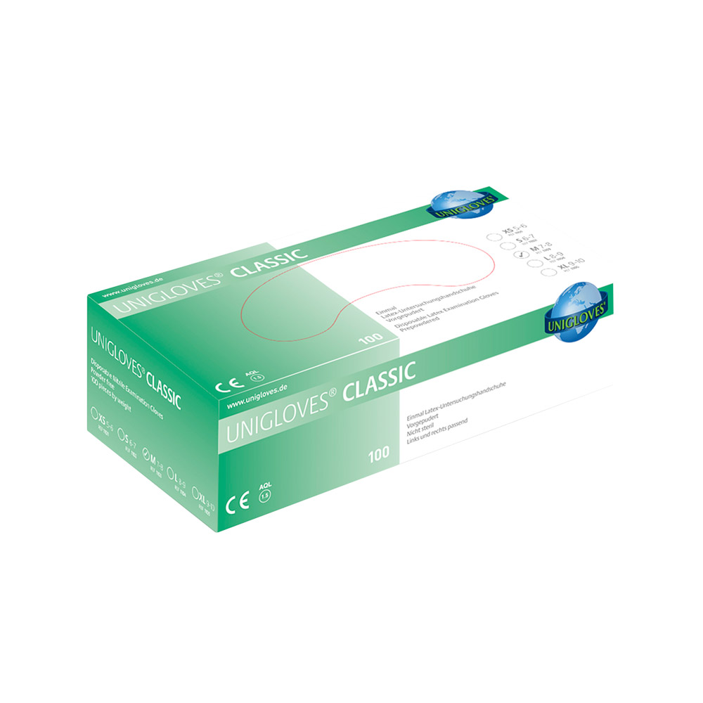 Classic Latex Handschuhe L 100St