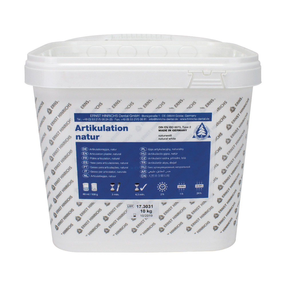 Artikulationsgips naturweiss 10Kg Artikulationsgips naturweiss 10Kg