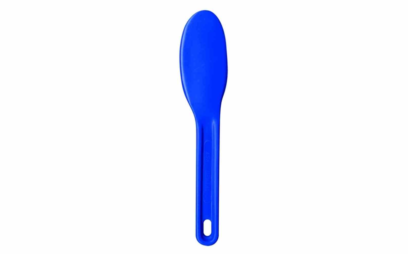 Plastikspatel blau flexibel St