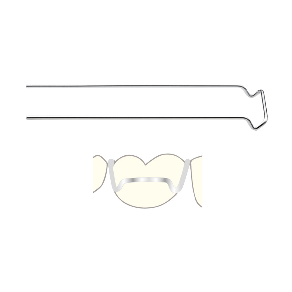 Adams-Klammern 0,7 8mm 10St Adams-Klammern 0,7 8mm 10St