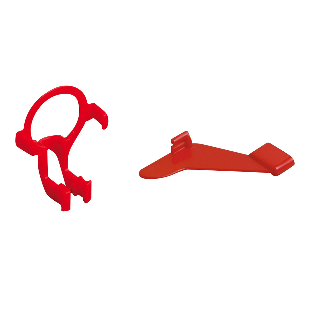 XCP-Bißpl. 3x4cm horizontal rot 6St