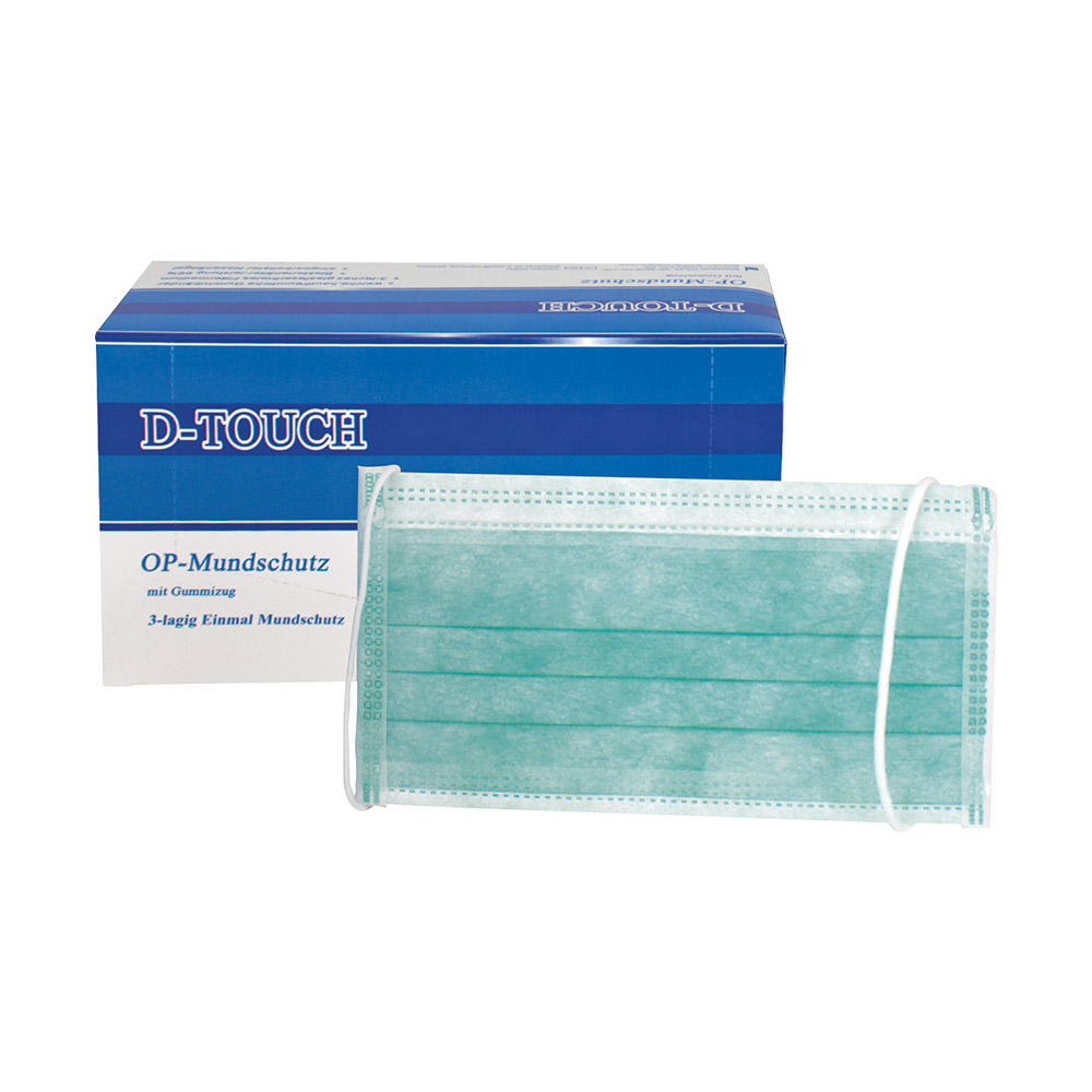 d-touch Mundschutz grün latexfrei 50St d-touch Mundschutz grün latexfrei 50St