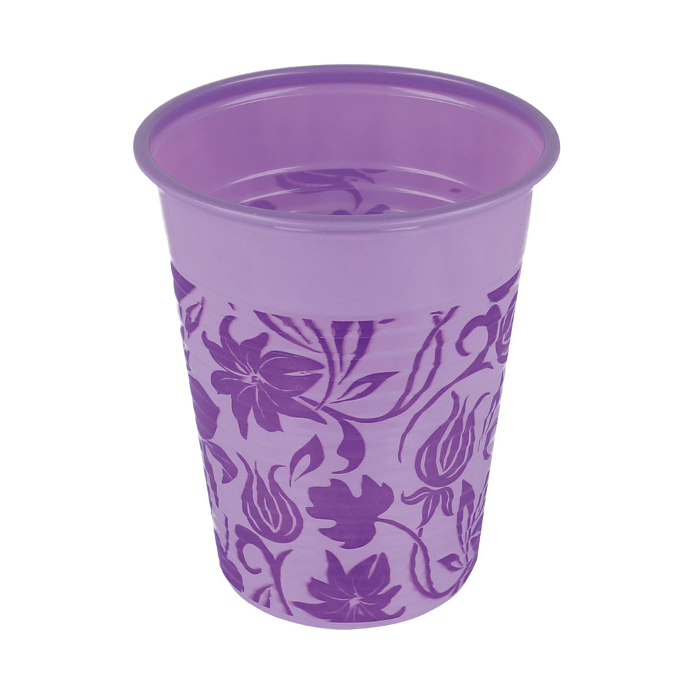 Monoart Trinkb.Flower lila 180ml 1000St